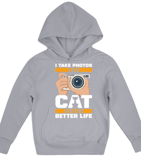 Photography Photographer Cat Kids Hoodie
