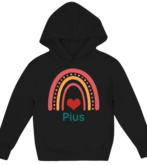 Pius Vintage Boho Rainbow Kids Hoodie