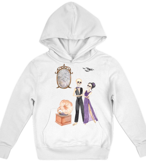 valentine day heart lovers couples date halloween Kids Hoodie