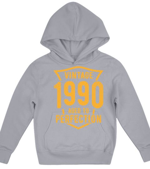 Vintage 1990 Aged To Perfection 30th Birthday Kids Hoodie