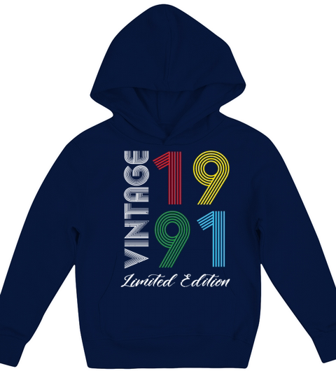 Vintage 1991 Vintage Birthday Retro Vintage Kids Hoodie