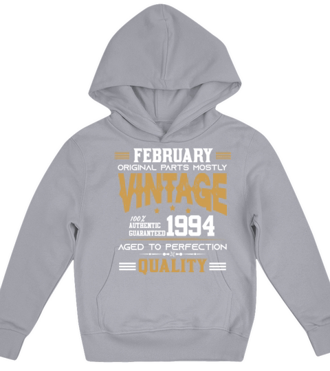 Vintage Aged To Perfection February 1994 Kids Hoodie