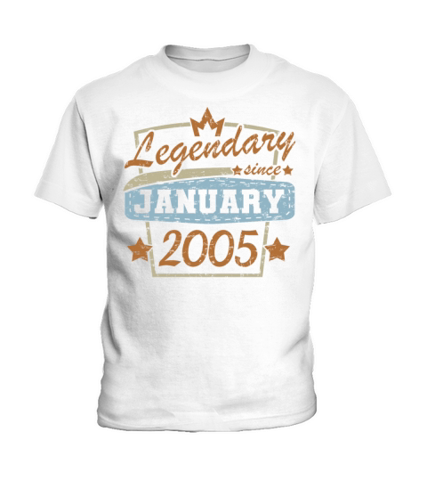 18th Birthday Gifts January 2005 Retro Kids T-Shirt