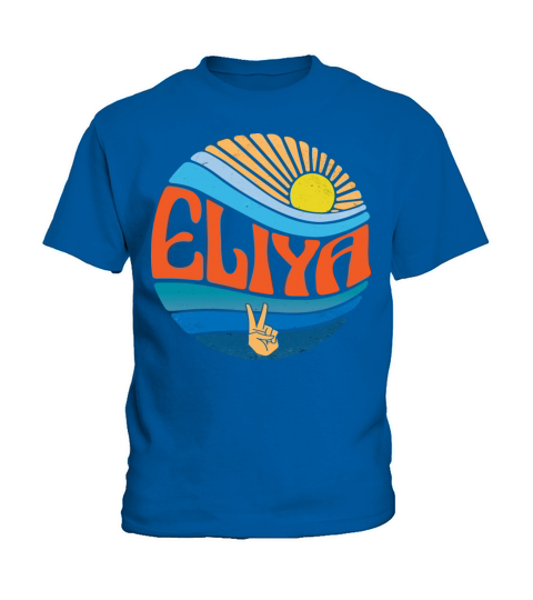 Eliya Shirt Vintage Sunset Eliya Groovy Tie Dye Kids T-Shirt