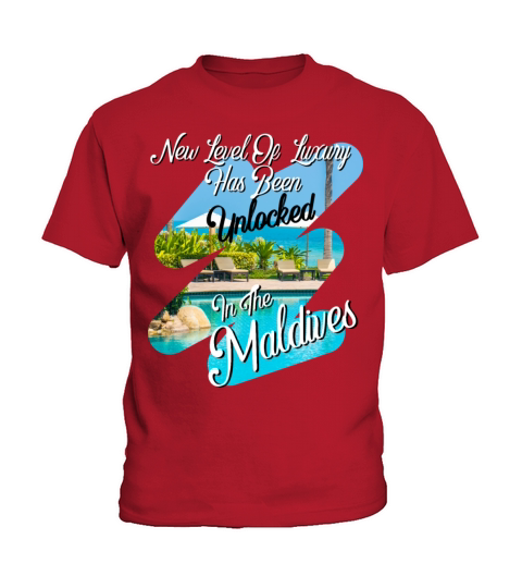 luxury has been unlocked in maldives-palm trees Kids T-Shirt