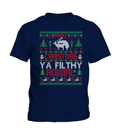 Merry Christmas Y A Filthy Animal Kids T-Shirt