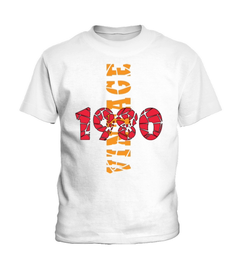 Retro Birthday Year Vintage 1980 Kids T-Shirt