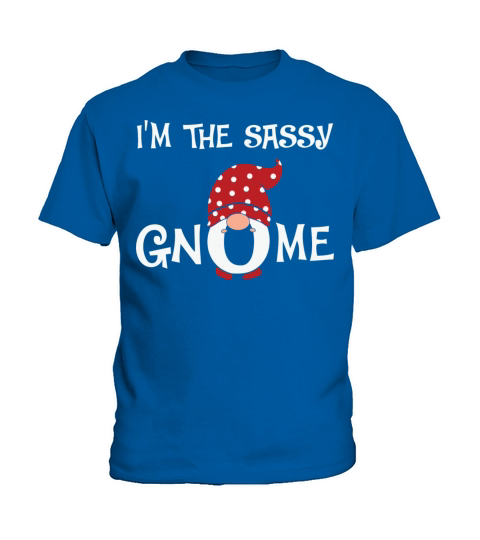 Sassy Gnome Christmas Matching Family Kids T-Shirt