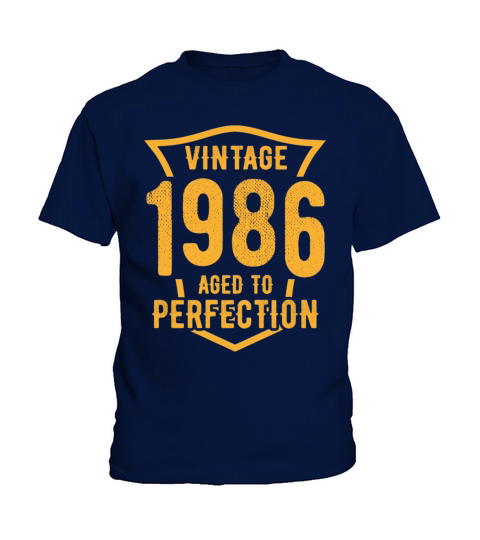 Vintage 1986 Aged To Perfection 38th Birthday Kids T-Shirt