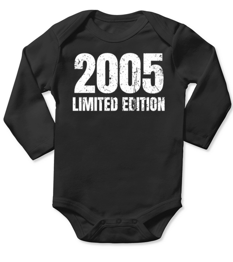 18 Years Vintage 2005 Retro 18th Birthday Long Sleeve Baby One-Piece