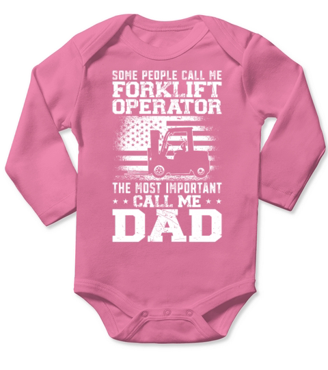 Certified Forklift Truck Operator Long Sleeve Baby One-Piece