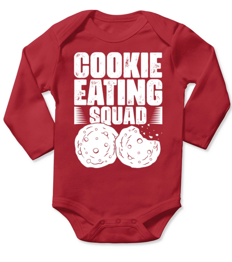 Cookie Eating Funny Baking Cookies Cookie Fans Long Sleeve Baby One-Piece