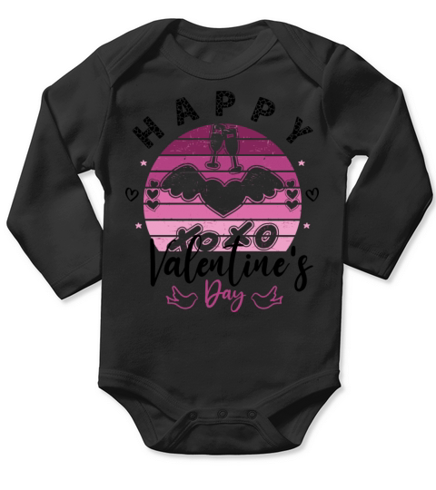 Happy Valentines Day 2023 Long Sleeve Baby One-Piece