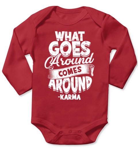 Karma Deadline Yoga Karma Buda spiritual Long Sleeve Baby One-Piece