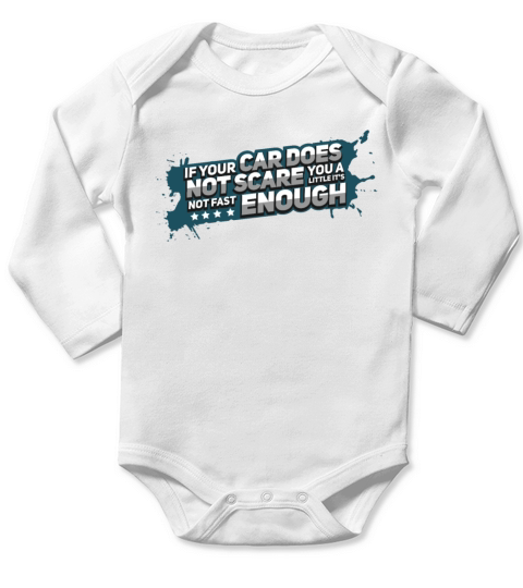 Race Car Racing Fast Sportscar Driver Tuner Gift Long Sleeve Baby One-Piece