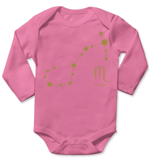Scorpio Scorpio Star Sign Birthday495 Long Sleeve Baby One-Piece