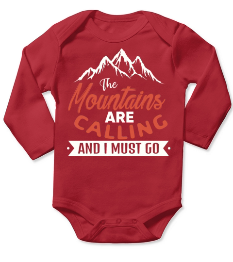 Vintage Mountains Climber Hiker Long Sleeve Baby One-Piece