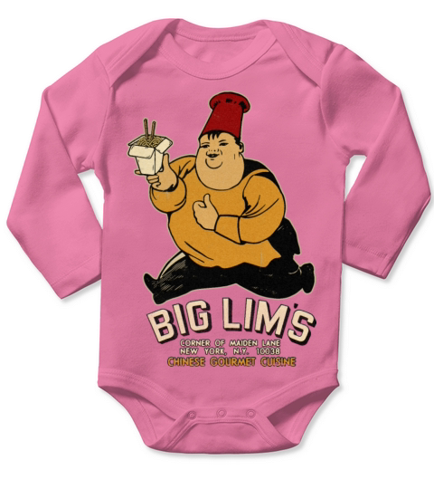 Vintage NY Chinese Takeout Long Sleeve Baby One-Piece