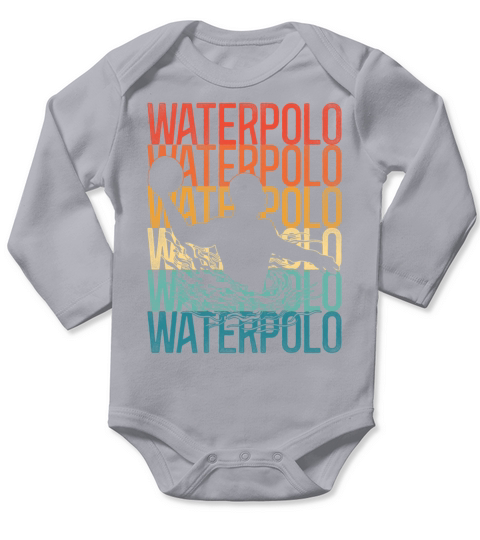 Water Polo Retro Vintage Water Long Sleeve Baby One-Piece