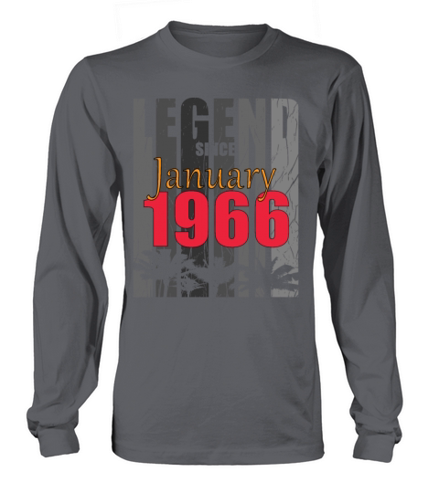 1966 January vintage birthday Long sleeved Unisex