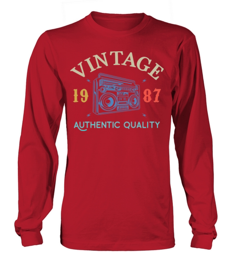 33 Years Old 1987 Vintage 33Rd Birthday Anniversar Long sleeved Unisex