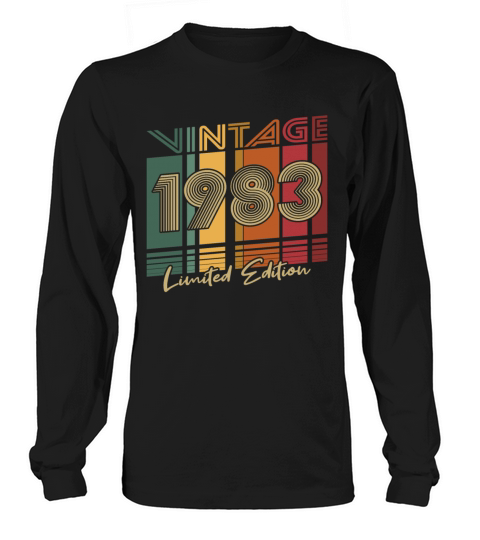 40th birthday vintage 1983 limited edition Long sleeved Unisex