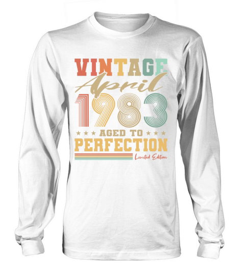 40th birthday vintage april 1983 born in 1983 Long sleeved Unisex