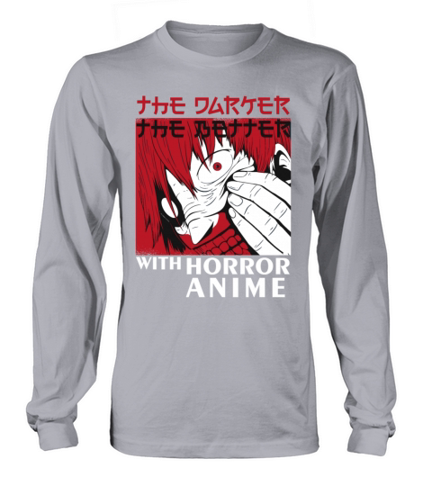 Creepy Demonic Face Horror Anime Fantasy Gothic Long sleeved Unisex