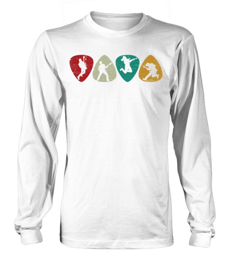 Guitar Pick For Men Women Guitarist Retro Vintage Long sleeved Unisex