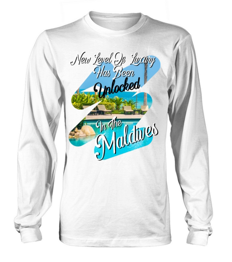 luxury has been unlocked in maldives-palm trees Long sleeved Unisex