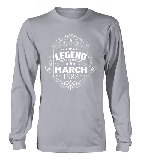 March 1983 vintage birthday Long sleeved Unisex