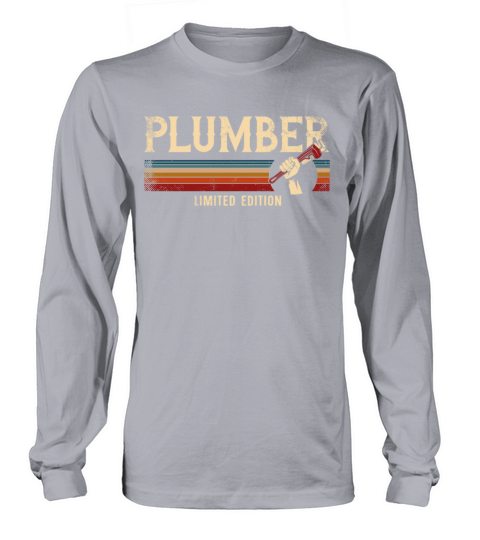 Plumbing Plumber Vintage Retro Long sleeved Unisex