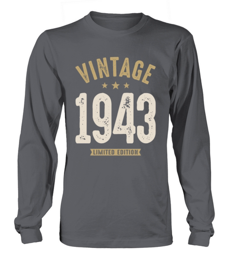 Vintage 1943 - 79th Birthday Retro Classic Long sleeved Unisex