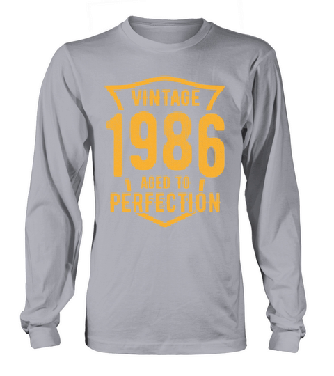 Vintage 1986 Aged To Perfection 38th Birthday Long sleeved Unisex