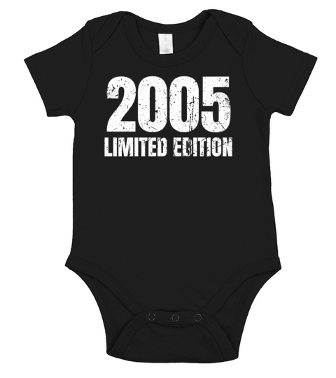 18 Years Vintage 2005 Retro 18th Birthday Short Sleeve Baby One-Piece