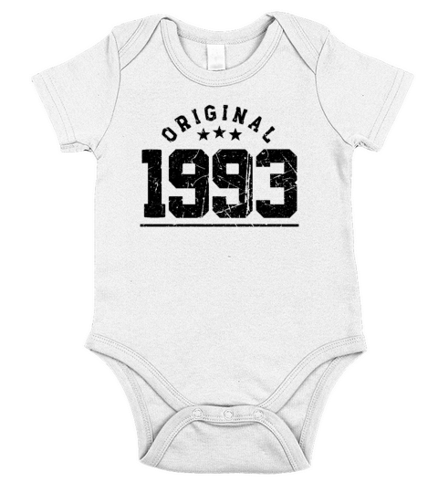 30 Years Vintage 1993 Retro 30th Birthday Short Sleeve Baby One-Piece