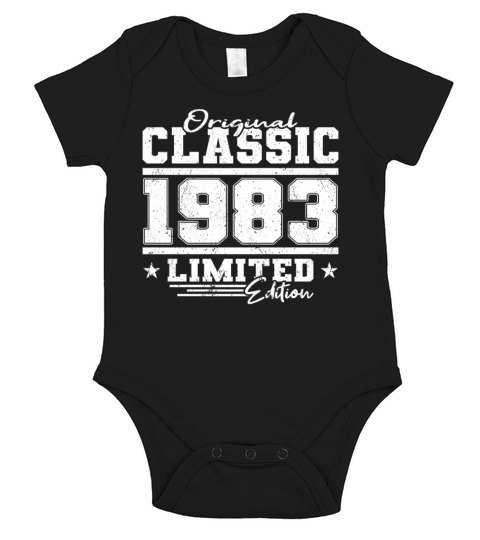 40th birthday original classic 1983 Short Sleeve Baby One-Piece