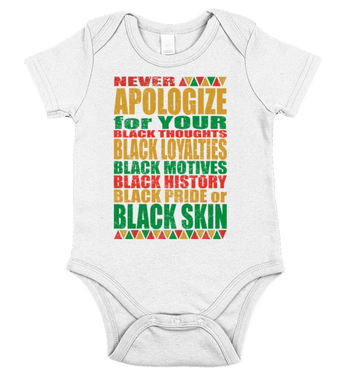 Back Roots Pride Black History Month Short Sleeve Baby One-Piece