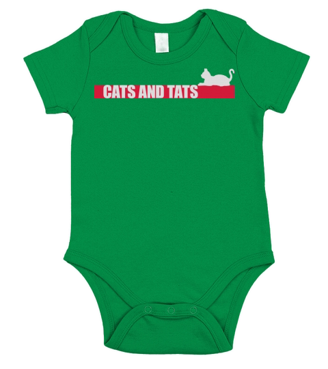 cats and tats quote Short Sleeve Baby One-Piece