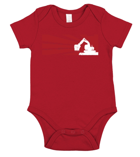 construction worker excavator operator vintage Short Sleeve Baby One-Piece