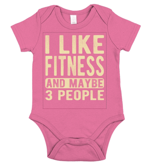 Fitness Saying Short Sleeve Baby One-Piece