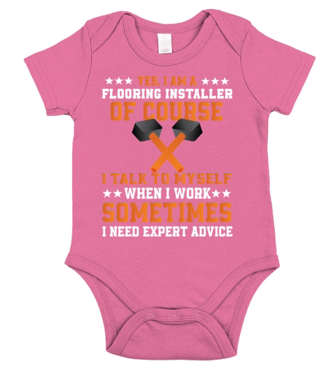 Funny Flooring Installer Design Short Sleeve Baby One-Piece