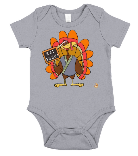 Funny Thanksgiving Short Sleeve Baby One-Piece
