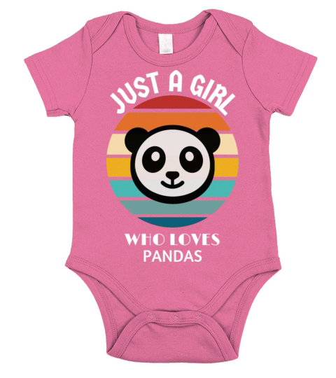 Just A Girl Who Loves Pandas - Panda Lover Short Sleeve Baby One-Piece