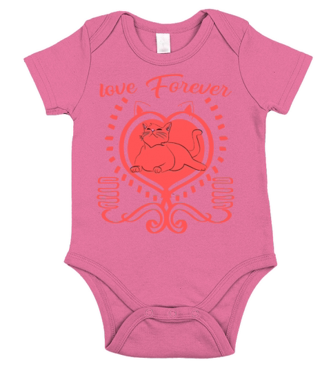 LOVE FOREVER Short Sleeve Baby One-Piece