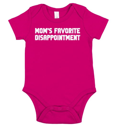 Moms Favorite Disappointment Mom Life Mama Mother Short Sleeve Baby One-Piece