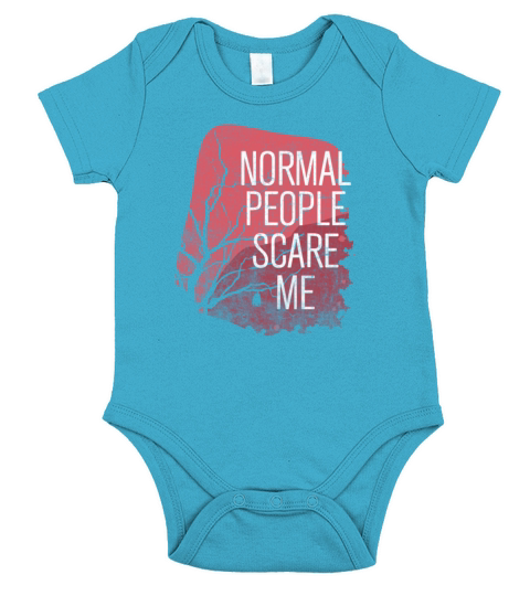 Normal People Scare Me Short Sleeve Baby One-Piece
