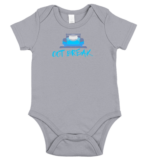 Out Break Racecar Design for Sportscar Lovers Short Sleeve Baby One-Piece
