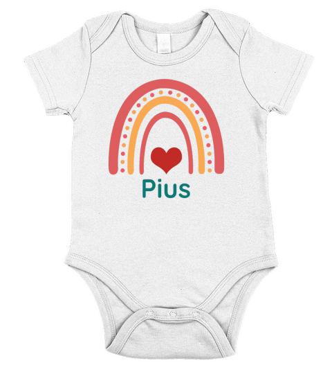 Pius Vintage Boho Rainbow Short Sleeve Baby One-Piece