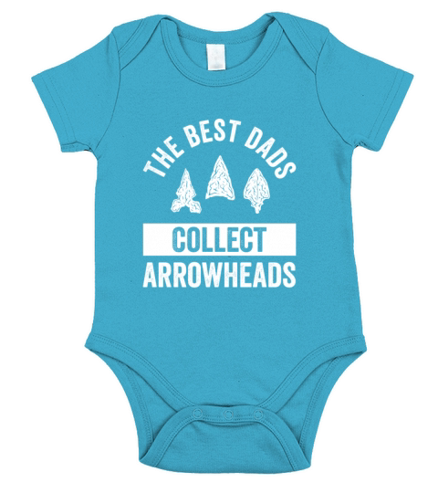 The Best Dads Collect Arrowheads Short Sleeve Baby One-Piece